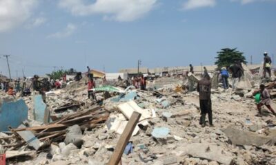 Woman does after losing N50m in Lagos market demolition