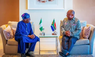 President Tinubu back to Abuja from South Africa