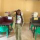 Corps Member, Mary James, rebuilds library from ruined building in village school