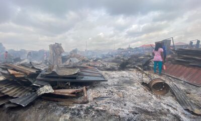 Aftermath of karu market fire