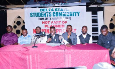 Delta students protest