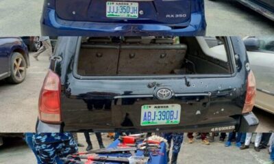 Lagos Police gun with Kidnappers