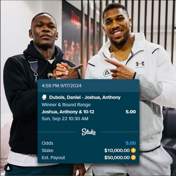 Adesanya Anthony Joshua Daniel Dubois