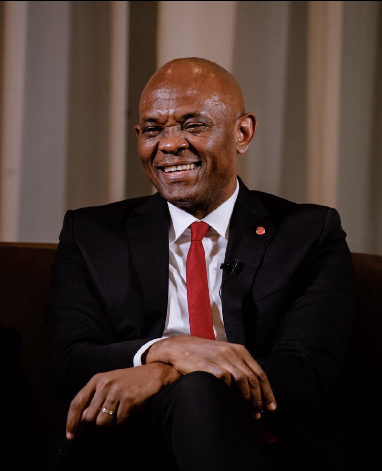 Tony Elumelu bags of rice distribution