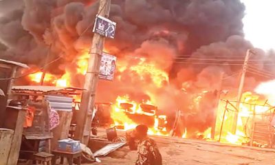 fire Ibadan market