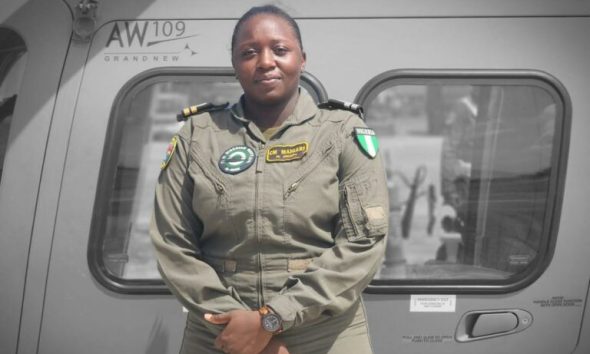 Nigerian navy first female pilot