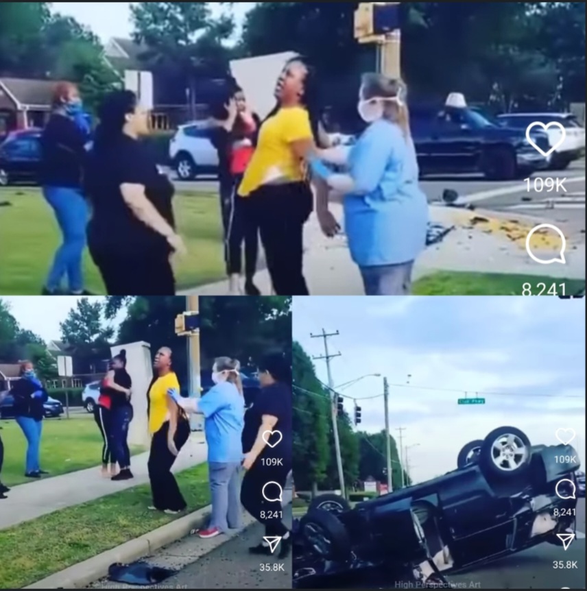 Woman speaking in tongues after car accident