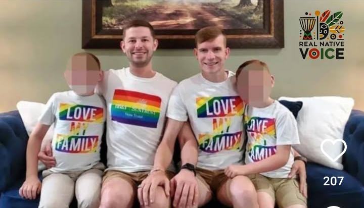 Gay couple adopted sons