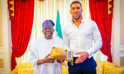 Anthony Joshua Visits visits Tinubu