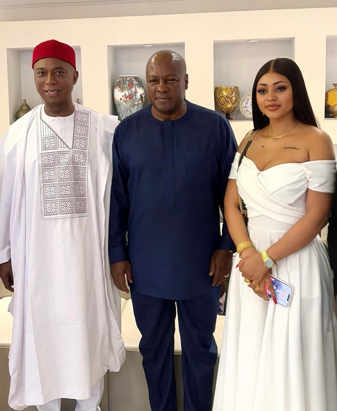 Regina Daniels’ Outfit At Ghana