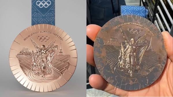 Rusted Paris 2024 Olympic medals returned