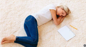 sleeping on the floor