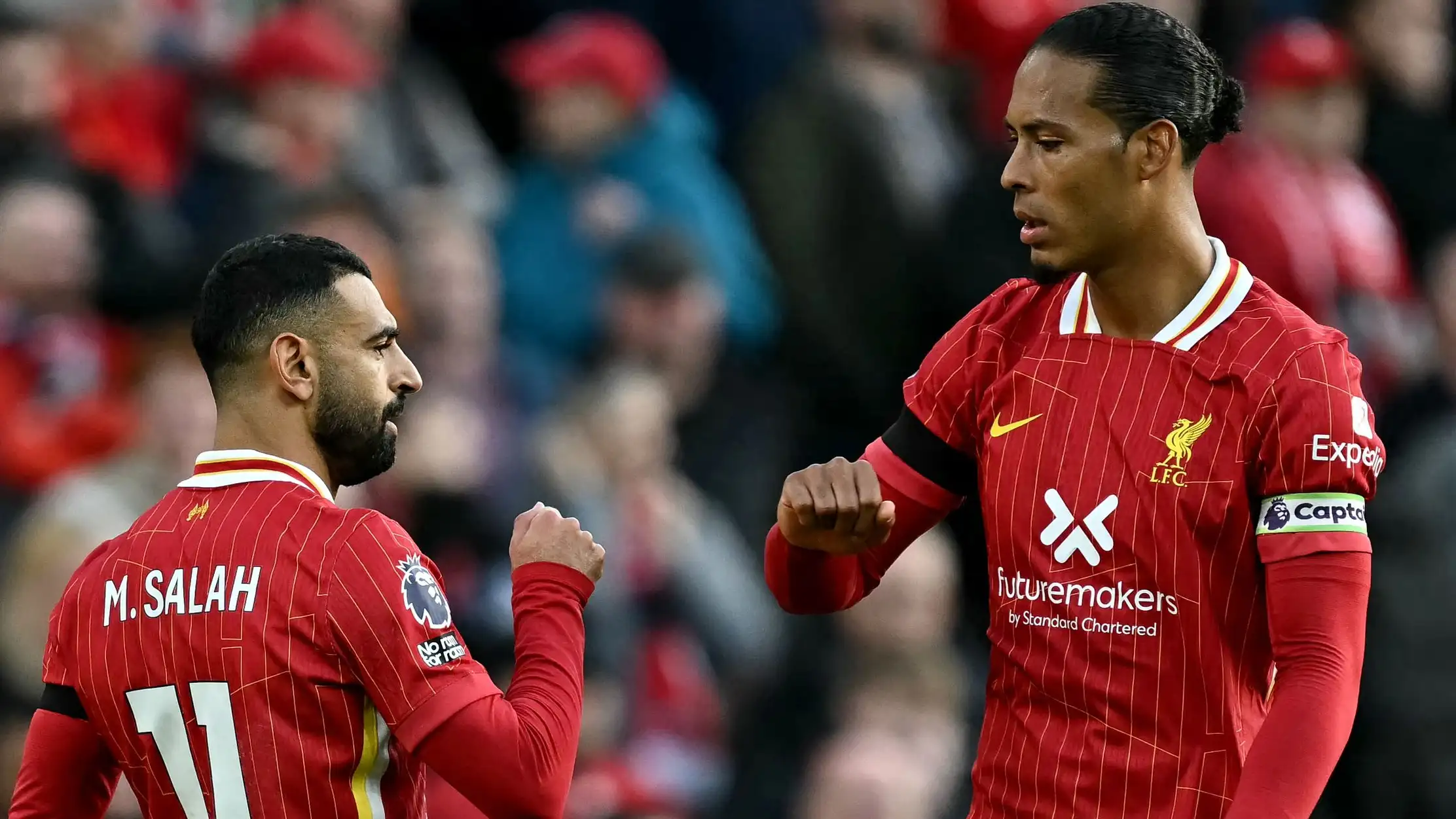 Dijk And Salah Liverpool