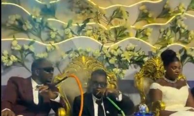 Groom Smoking Shisha Wedding Reception