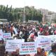 Protesters National Assembly Hardship